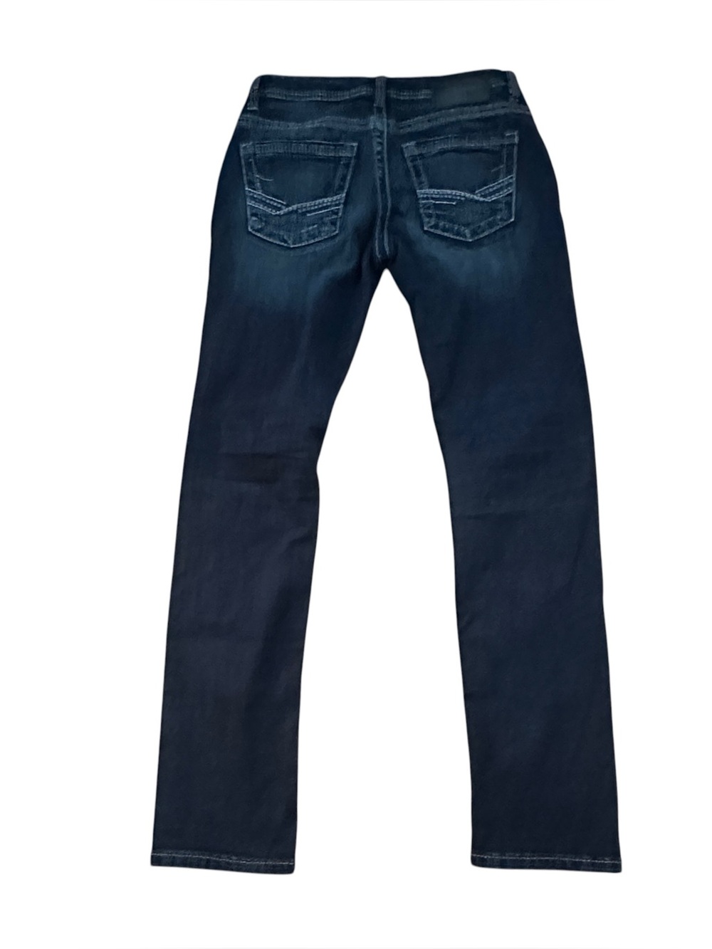 BKE Alec Jeans Men’s 30x34 Black Wash Slim Straight Stretch Whiskered Denim
